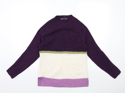 Womens UK Size XS Marks and Spencer Purple Pullover Jumper