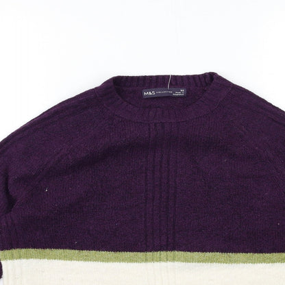 Womens UK Size XS Marks and Spencer Purple Pullover Jumper