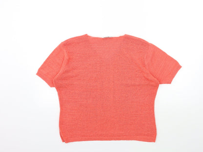 Womens UK Size 18 Berkertex Orange Pullover Jumper
