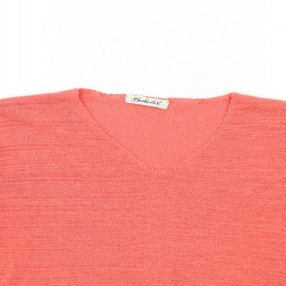 Womens UK Size 18 Berkertex Orange Pullover Jumper