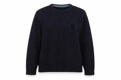 Original Savanti Womens Blue  Knit Pullover Jumper Size L