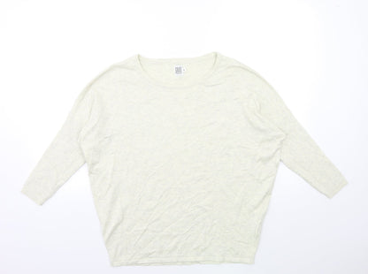 Saint Tropez Clothing Womens Beige  Knit Pullover Jumper