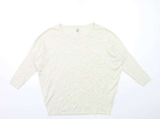 Saint Tropez Clothing Womens Beige  Knit Pullover Jumper