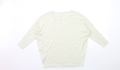 Saint Tropez Clothing Womens Beige  Knit Pullover Jumper