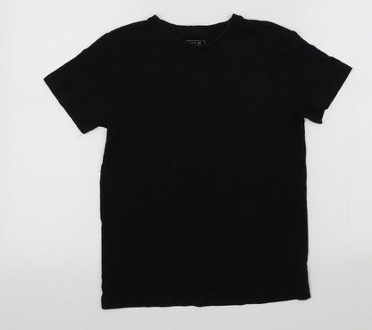 NEXT Boys Black Colourblock  Basic T-Shirt Size 10 Years