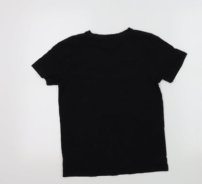 NEXT Boys Black Colourblock  Basic T-Shirt Size 10 Years