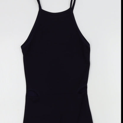 PRETTYLITTLETHING Womens Blue Colourblock  A-Line  Size 6