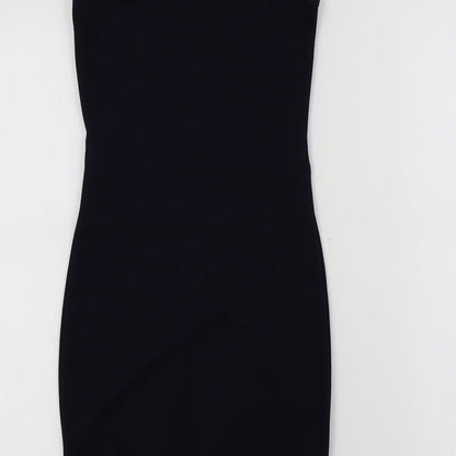 PRETTYLITTLETHING Womens Blue Colourblock  A-Line  Size 6