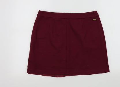M&S Womens Purple   A-Line Skirt Size 12