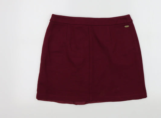 M&S Womens Purple   A-Line Skirt Size 12