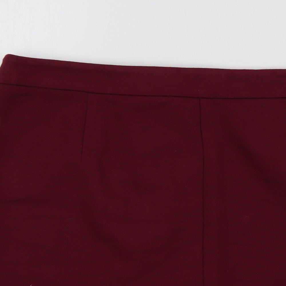 M&S Womens Purple   A-Line Skirt Size 12
