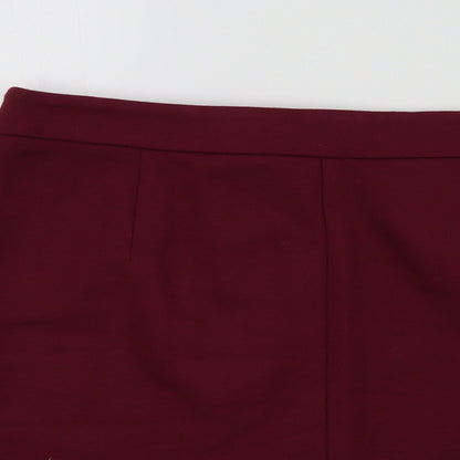 M&S Womens Purple   A-Line Skirt Size 12