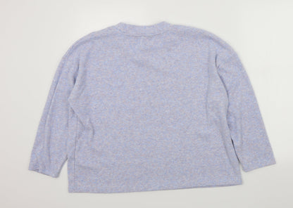 Womens UK Size 14 F&F Blue Pullover Jumper