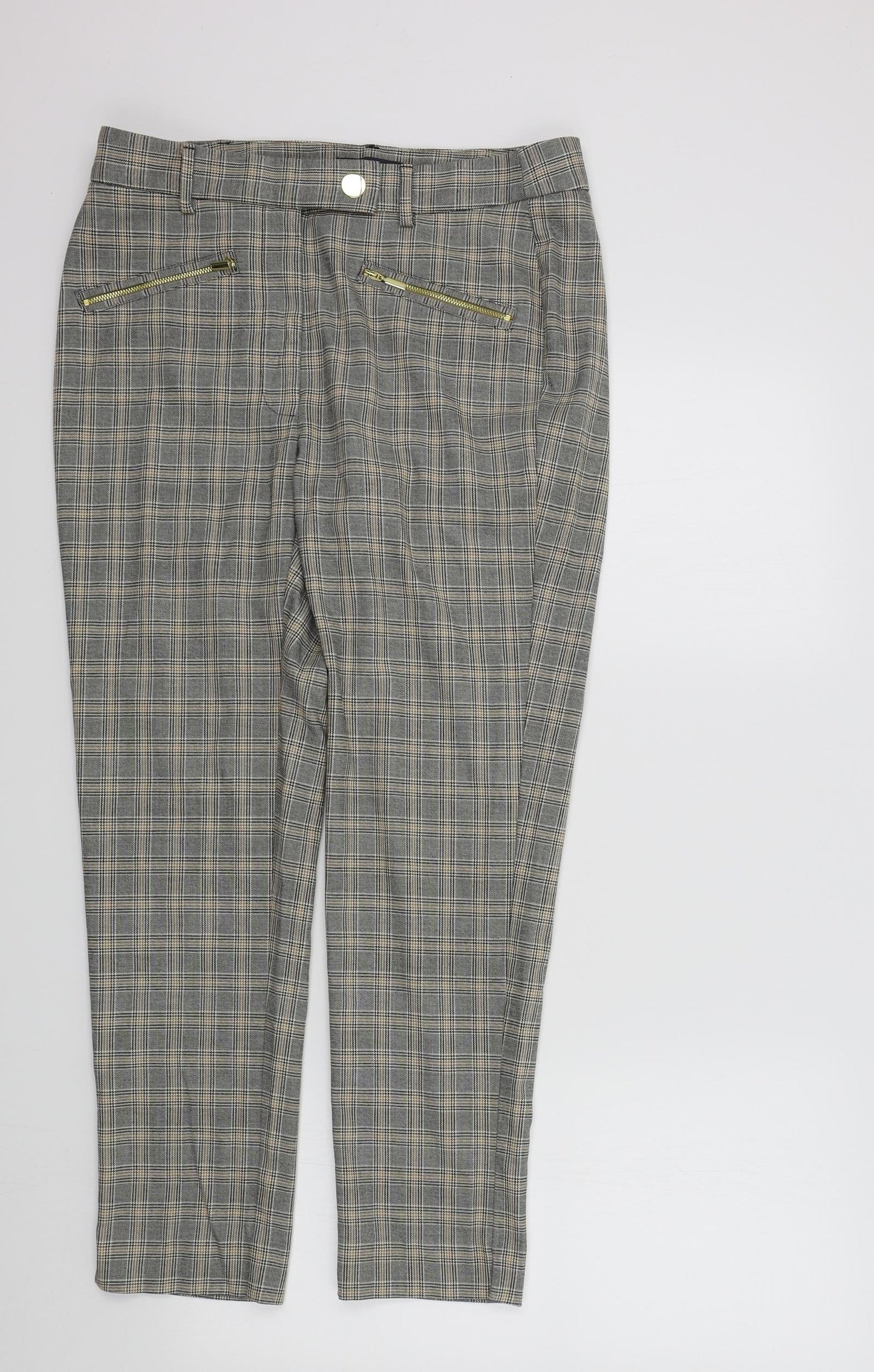 Womens UK Size 12 NEXT Regular Fit Dress Pants Blue Trousers
