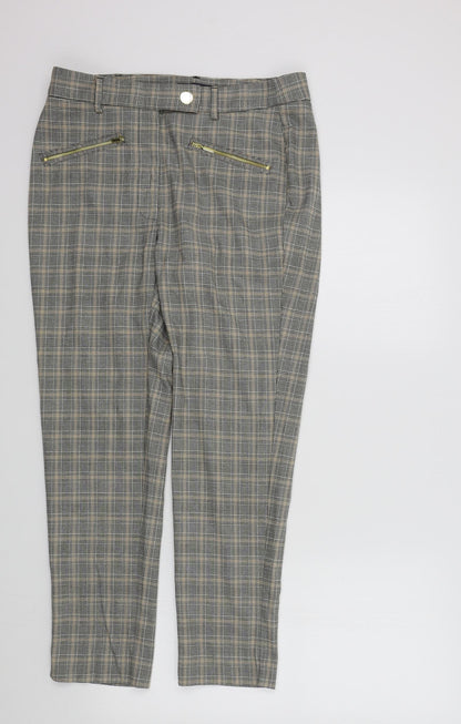 Womens UK Size 12 NEXT Regular Fit Dress Pants Blue Trousers