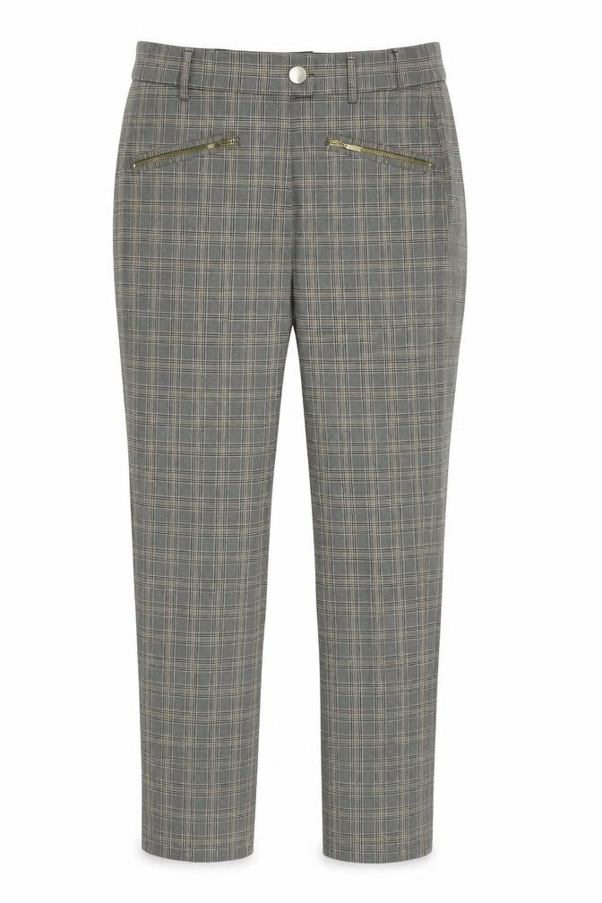Next Womens Blue Check  Dress Pants Trousers Size 12 L27 in