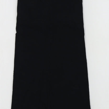 Topshop Womens Black Colourblock  A-Line  Size 6