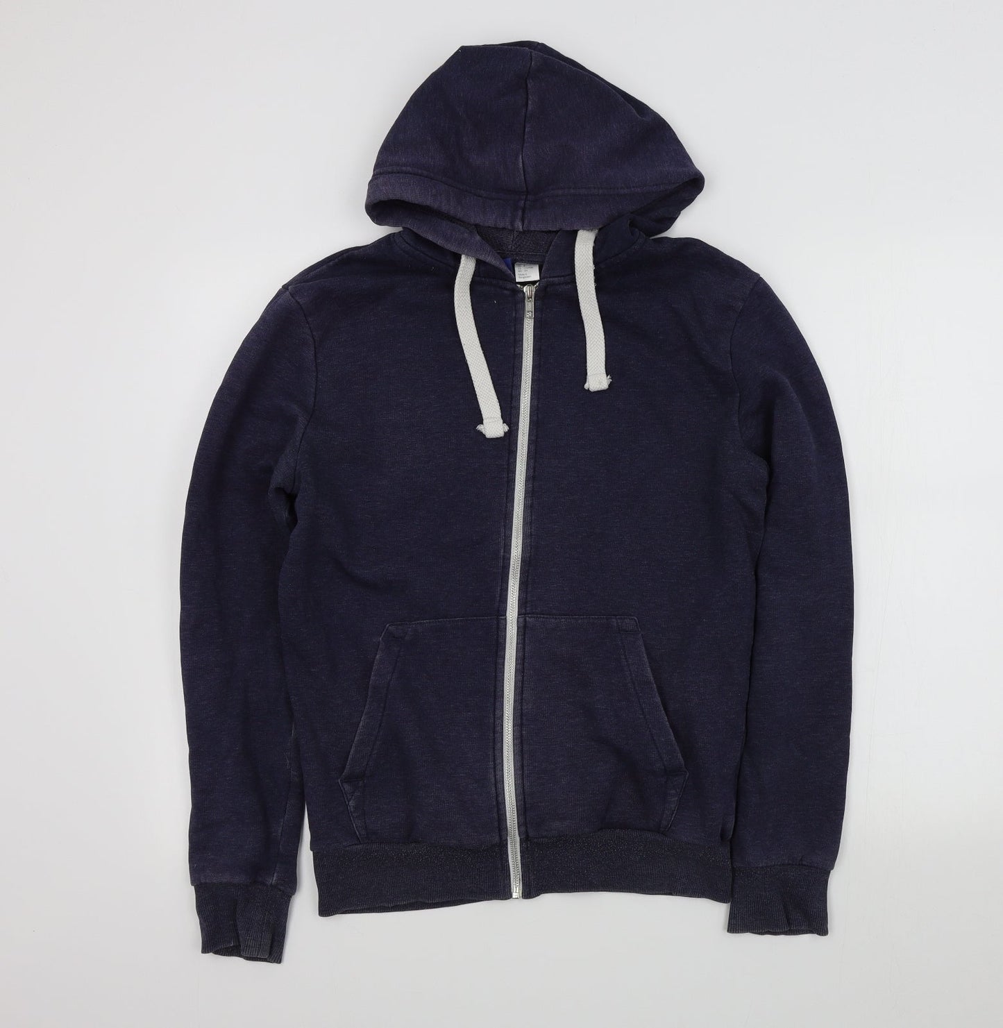 H&M Mens Blue   Full Zip Jumper Size S