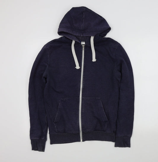 H&M Mens Blue   Full Zip Jumper Size S