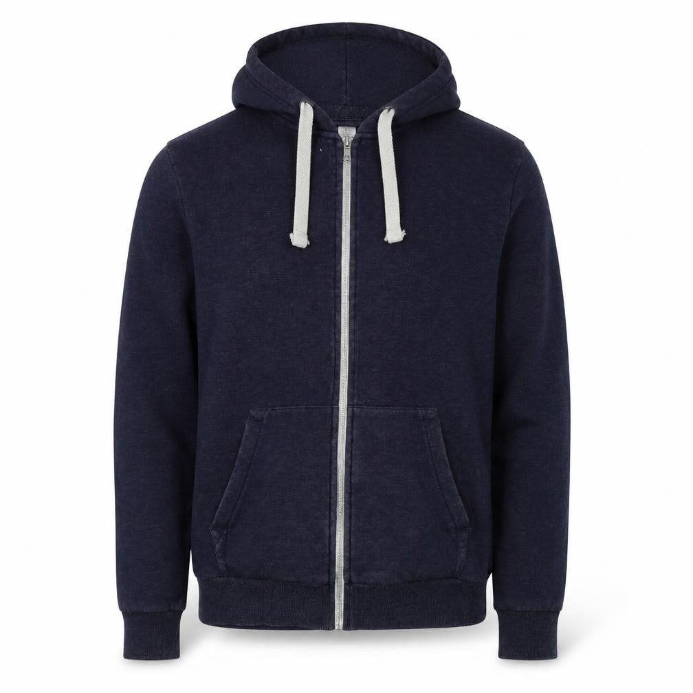 Mens UK Size S H&M Blue Full Zip Jumper