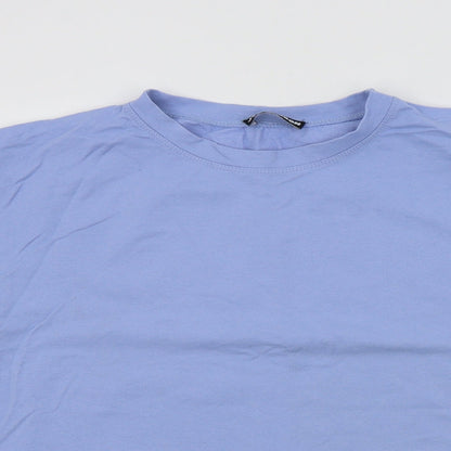 jyy london Womens Blue Colourblock  Basic T-Shirt Size L
