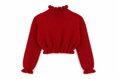 Womens UK Size S Preworn Red Pullover Jumper