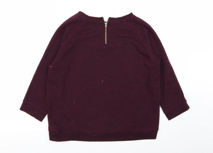 Womens UK Size 8 New Look Purple Pullover Jumper