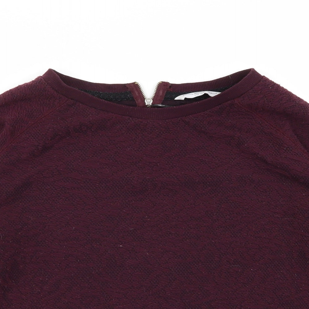 Womens UK Size 8 New Look Purple Pullover Jumper