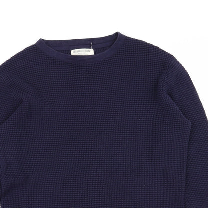Cedar Wood State Mens Blue   Pullover Jumper Size M