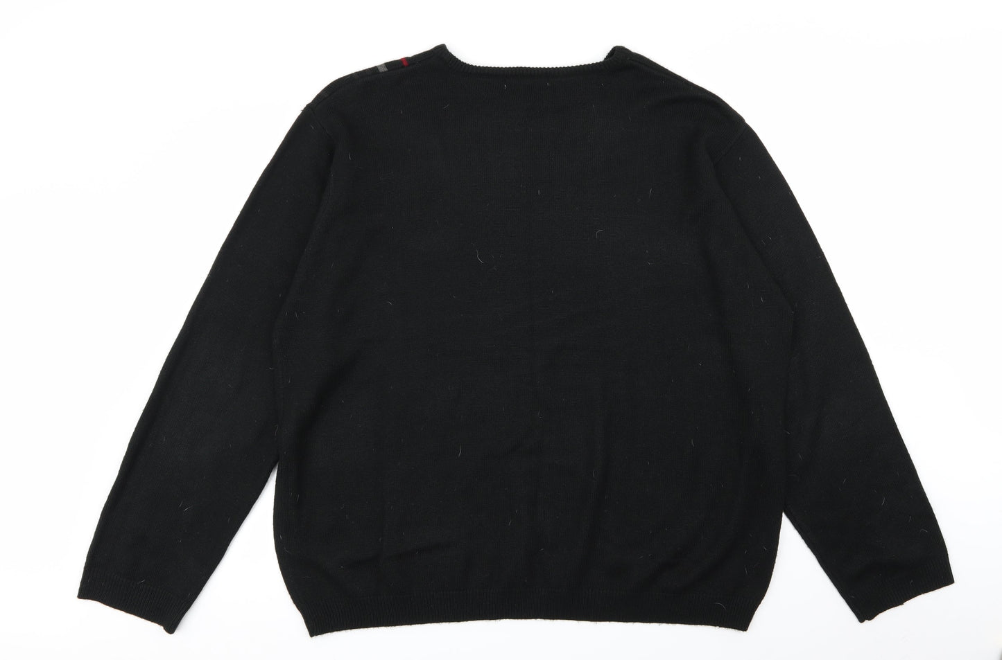 armando Mens Black   Pullover Jumper Size 2XL