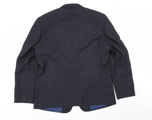 heritage collection Mens Blue Check  Jacket Blazer Size 44