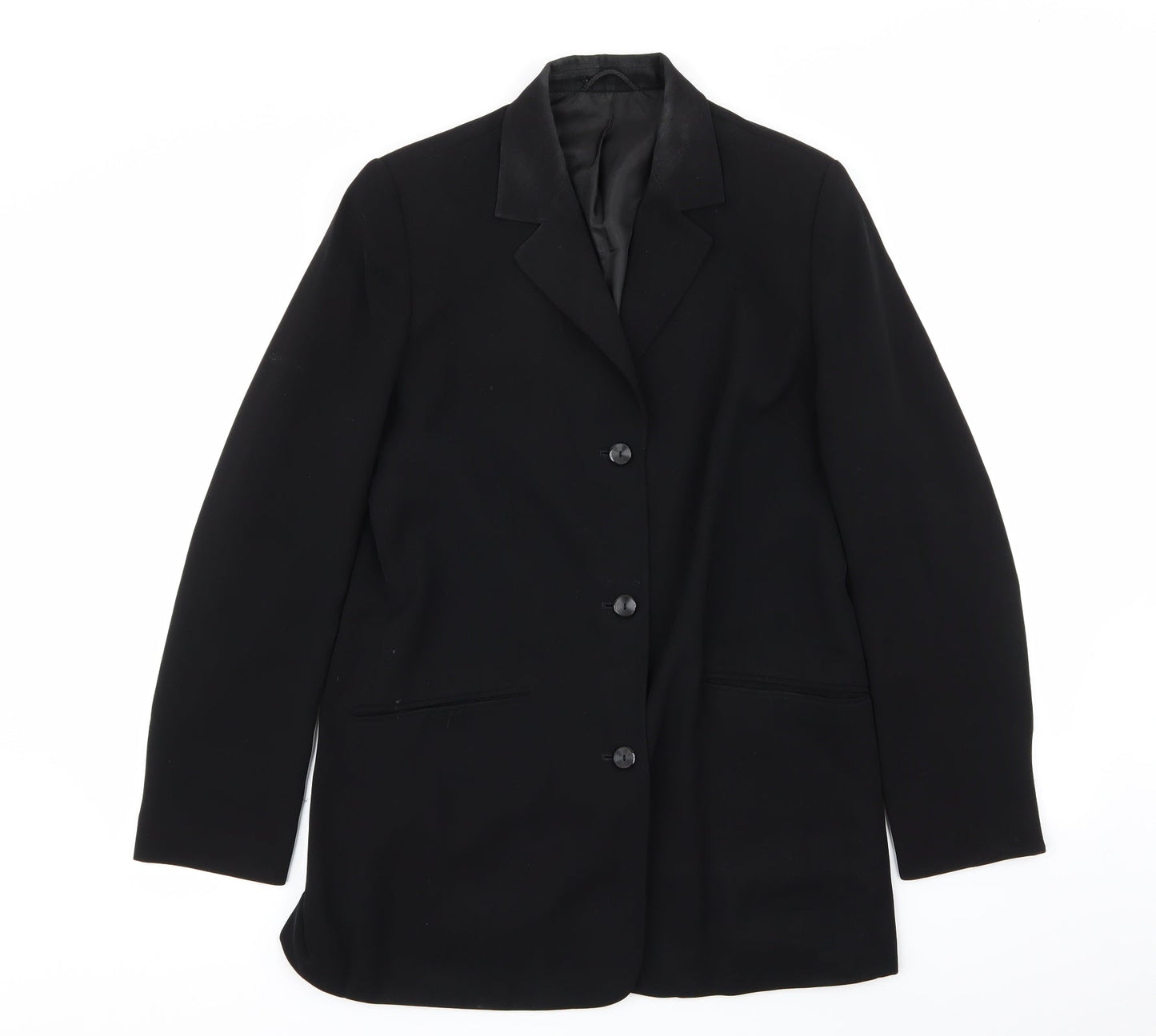 Womens UK Size 10 Preworn Regular Black Blazer