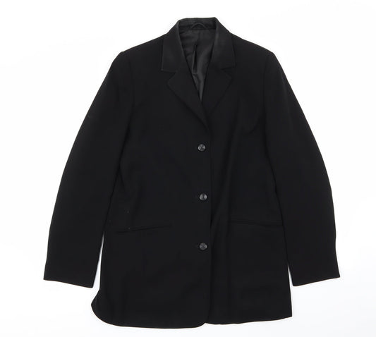 Womens UK Size 10 Preworn Regular Black Blazer