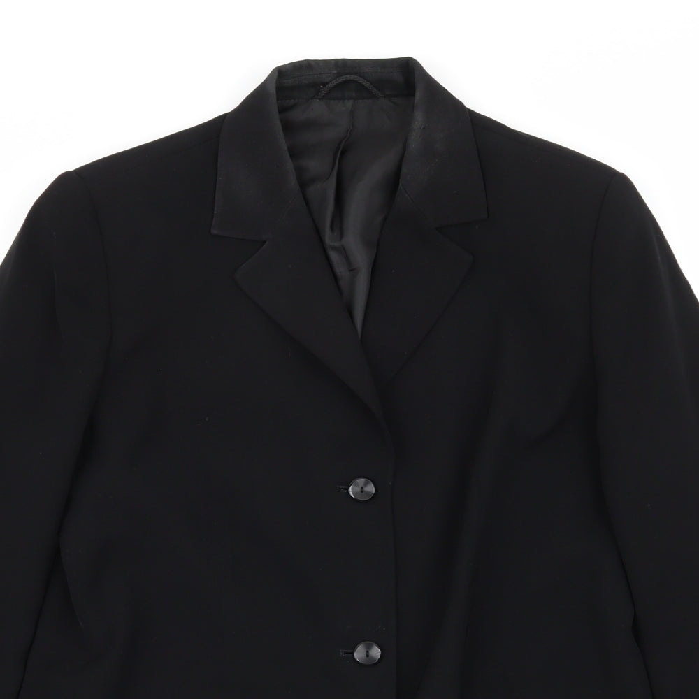 Womens UK Size 10 Preworn Regular Black Blazer