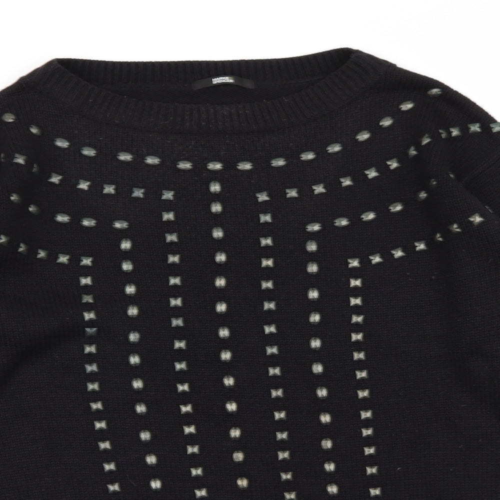 Womens UK Size 8 M&S Black Pullover Jumper