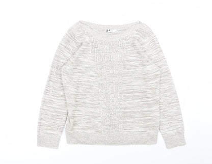 Womens UK Size 14 BHS Beige Pullover Jumper