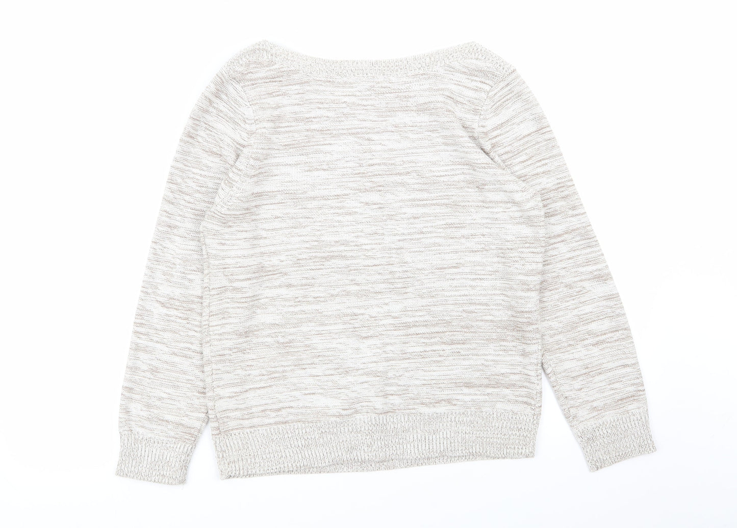Womens UK Size 14 BHS Beige Pullover Jumper