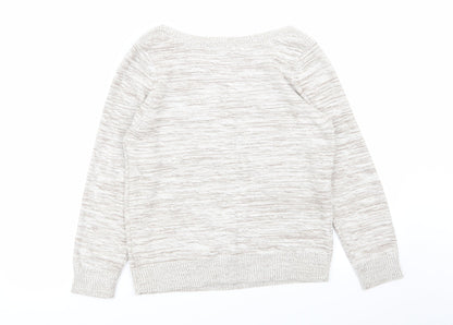 Womens UK Size 14 BHS Beige Pullover Jumper