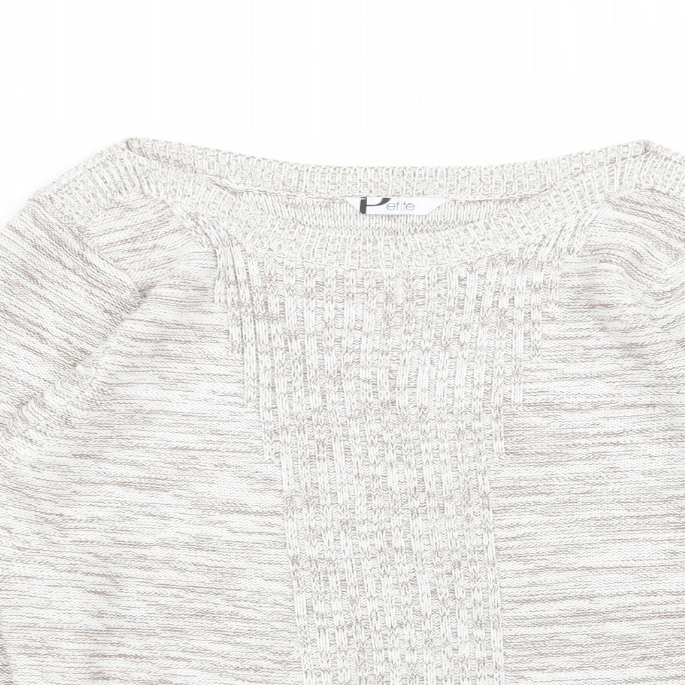 Womens UK Size 14 BHS Beige Pullover Jumper
