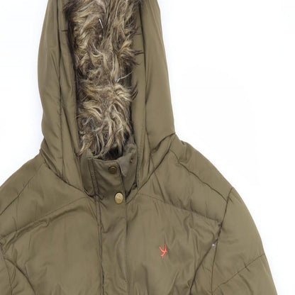 denim and co Womens Green   Parka Coat Size 12