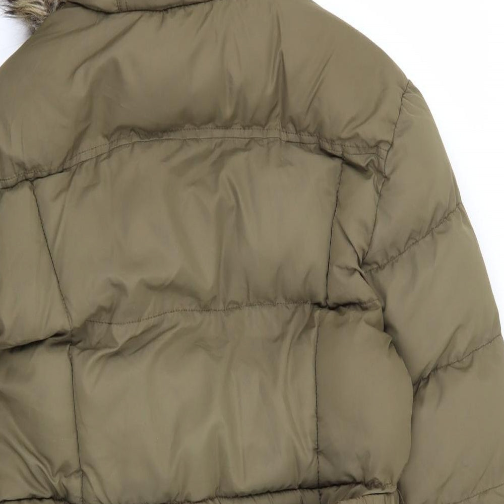 denim and co Womens Green   Parka Coat Size 12