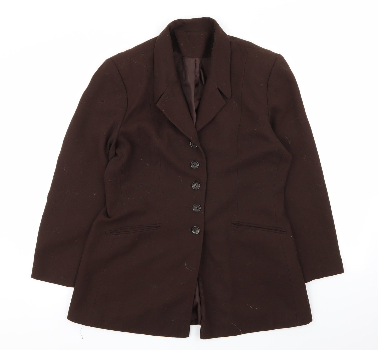 Womens UK Size 14 Preworn Regular Brown Blazer