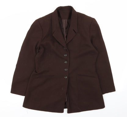 Womens UK Size 14 Preworn Regular Brown Blazer