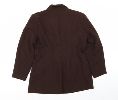 Womens UK Size 14 Preworn Regular Brown Blazer