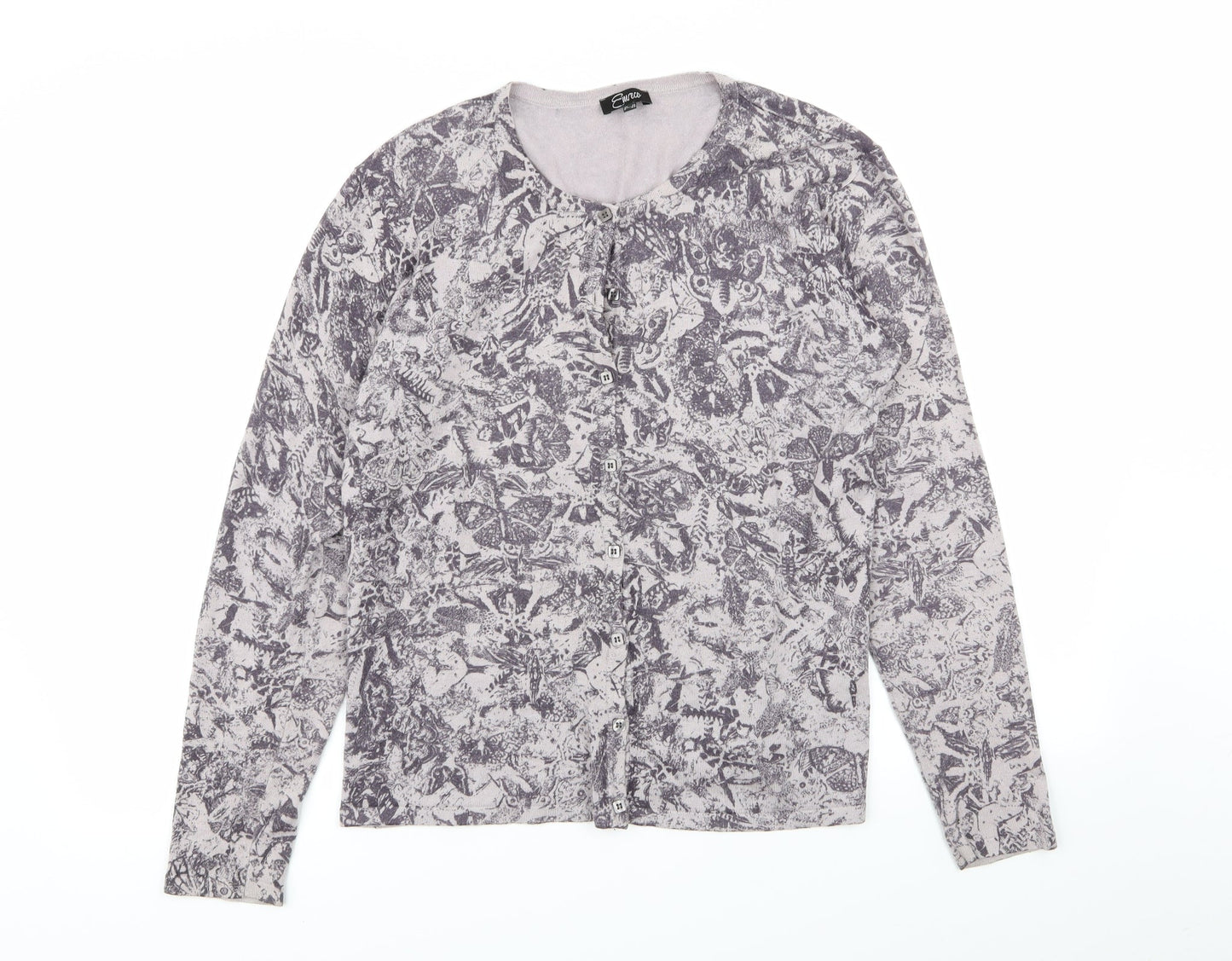 Womens UK Size 14 ESMARA Multicoloured Cardigan Jumper