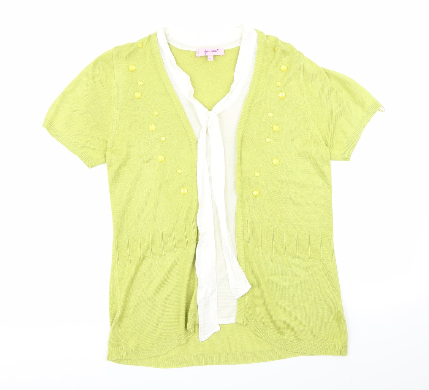 Per Una Womens Green   Basic Blouse Size 12