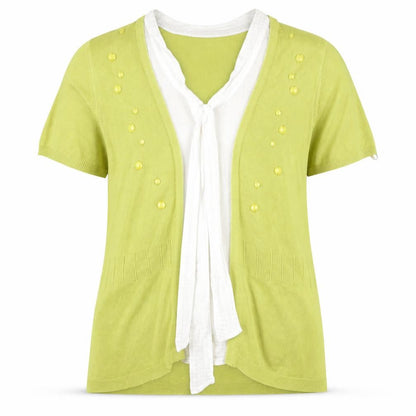Womens UK Size 12 Per Una Green Basic Blouse