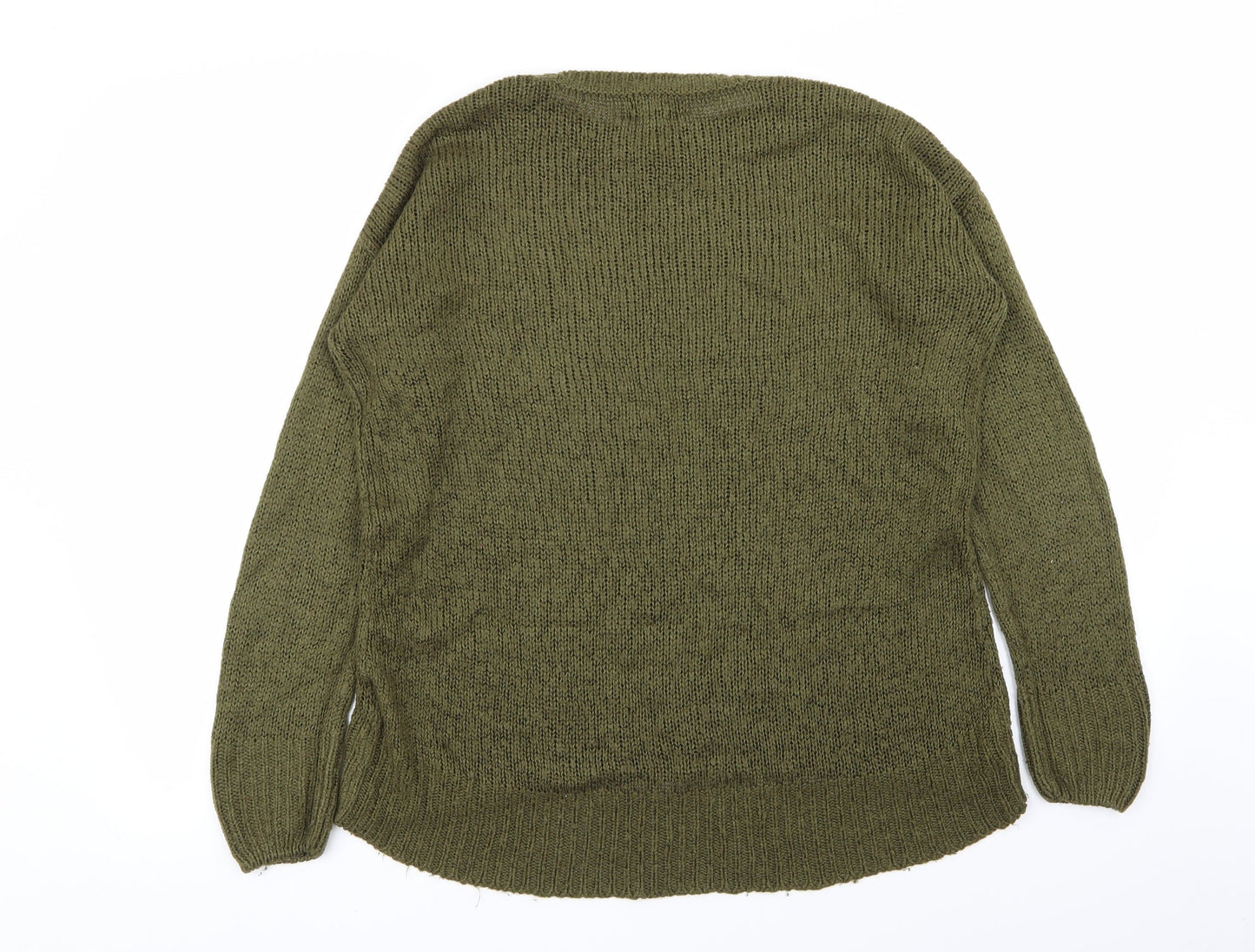 Womens UK Size S New Look Green Pullover Jumper