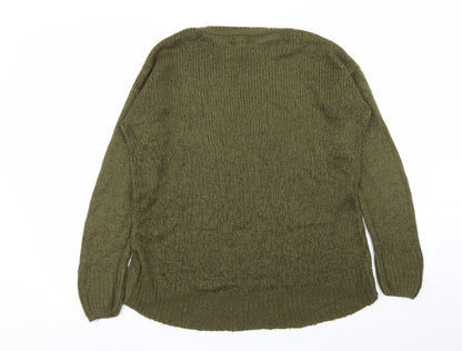 Womens UK Size S New Look Green Pullover Jumper