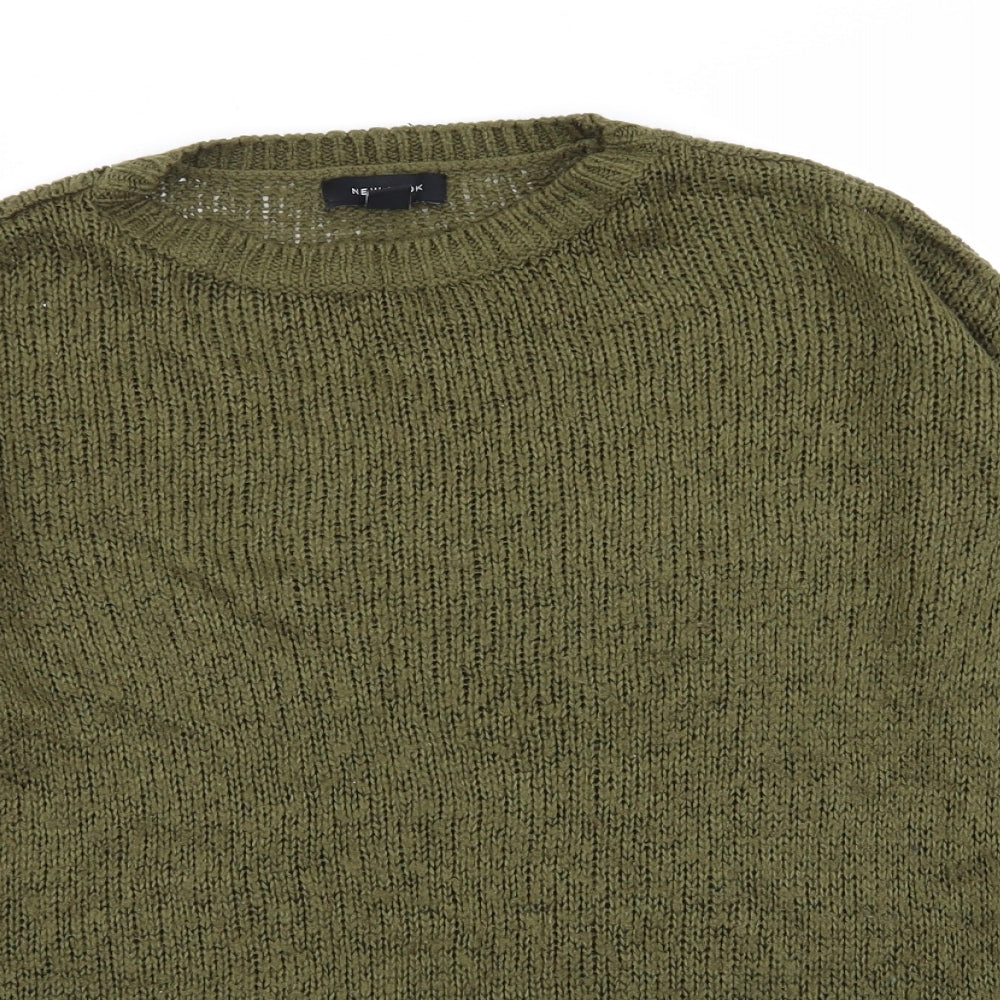 Womens UK Size S New Look Green Pullover Jumper
